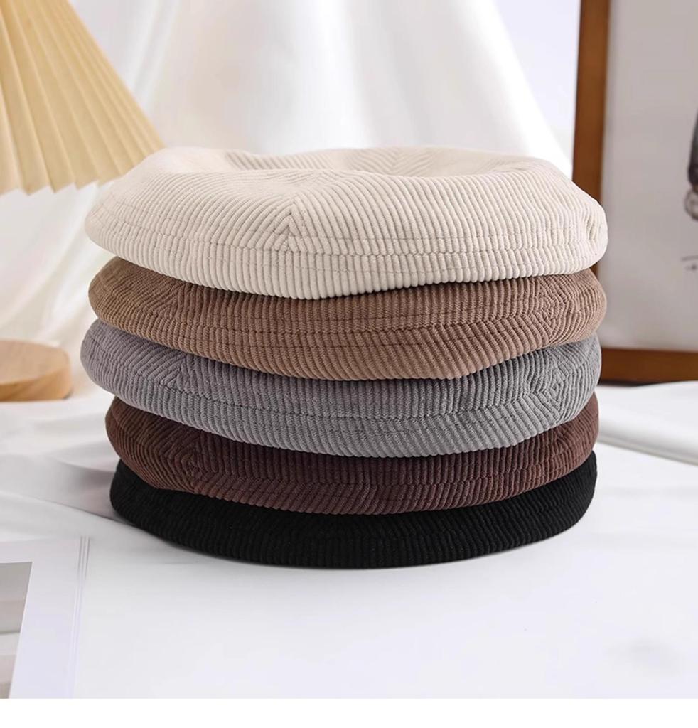 Spring & Autumn Large Head British Casual Style Beret - Women's Versatile Fashion Trend, Slimming Look