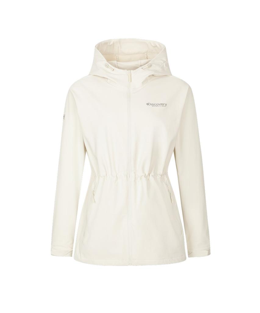 Discovery Expedition Women'S Essential Hooded Softshell Jacket (L/Cream)