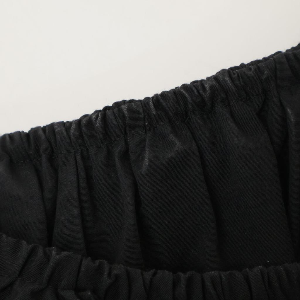 BORDERS at BALCONY BD2021-3C-02 Nylon Sabrina Blouse tops 36 blackUsed