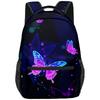 Classic Popular Funny butterfly student Bookbag Notebook Backpacks 3D Print Oxford Waterproof Boys/Girls Travel Backpacks