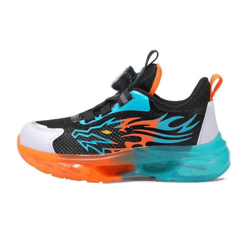 Children's sports shoes 2025 spring new breathable single mesh boys' mesh shoes medium and older children's soft-soled shock-absorbing casual shoes