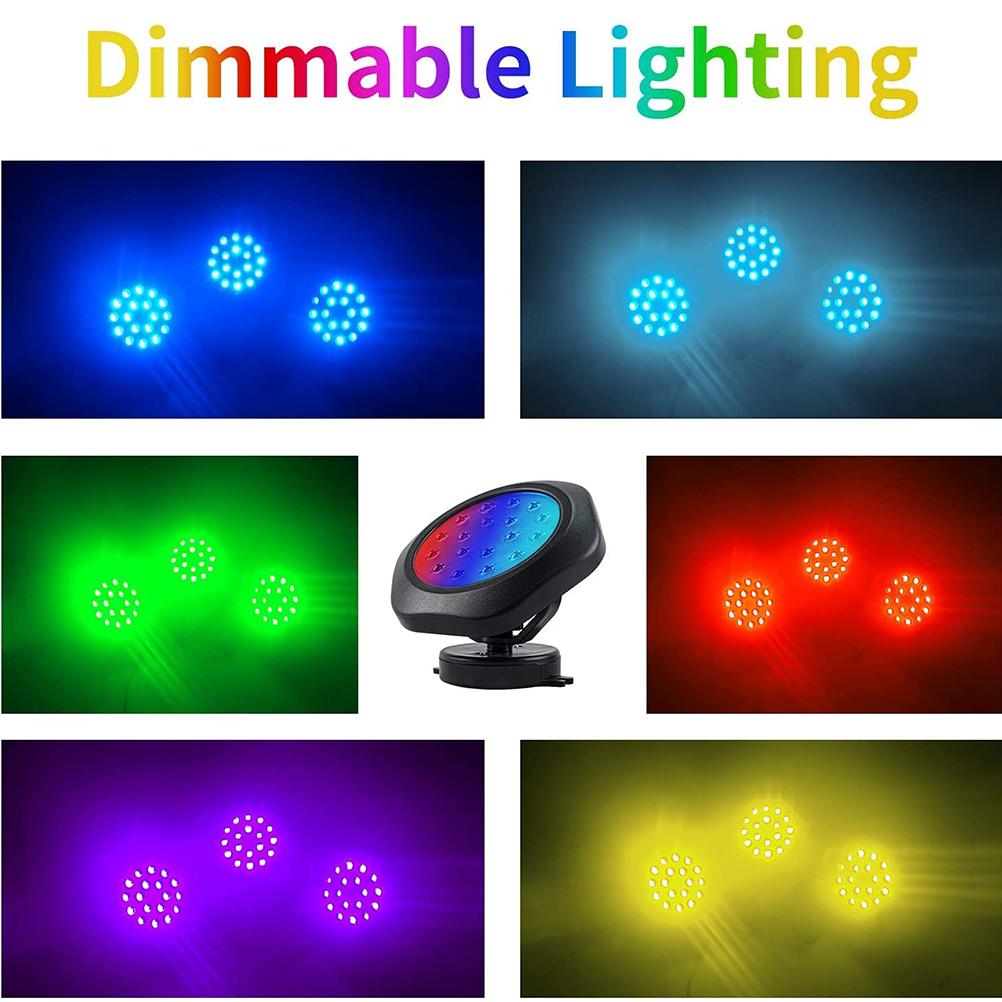 Solar Powered Pond Lights Solar Underwater Pond Lights IP68 Waterproof Submersible LED Lights for