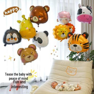 Cartoon Animal & Fruit Helium Balloons for Baby Tracking 