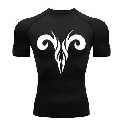 2024 Men's Short-sleeved T-shirt Quick-drying Sports Compression Shirt Bottoming Fitness Running Breathable Top Summer S-3XL