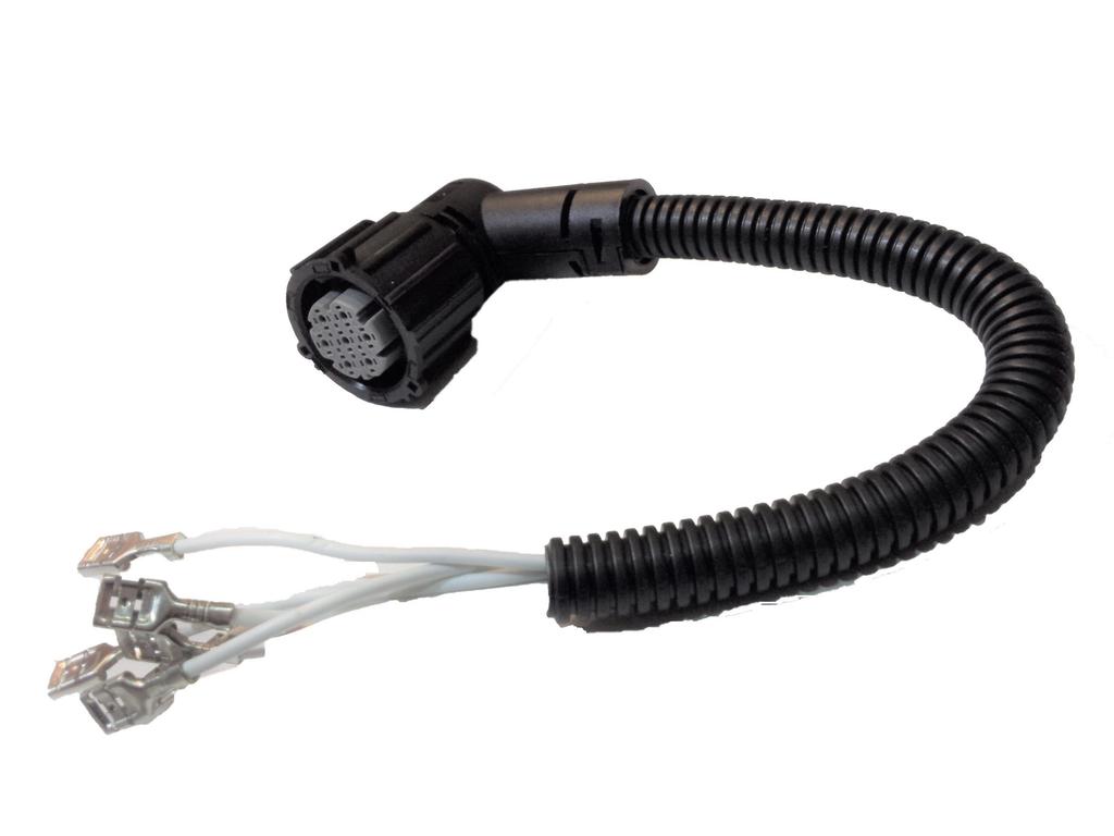 AMP plug, rear light harness, 7-pin, Bayonet adapter - E1343