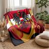 Austria Football Printed Flannel Blanket Skin Friendly Warm Decorative Throw for Indoor Couch Bed Daily Use