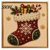 Art with Finished Frame DIY Christmas Faux Pearl Painting Kit Frame, Santa Decorative Wall Making Beads Craft for Adults Beginner, Handmade
