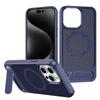 Applicable to Apple 16pro bracket mobile phone case honeycomb heat dissipation grid Huawei mate70pro magnetic mobile phone case