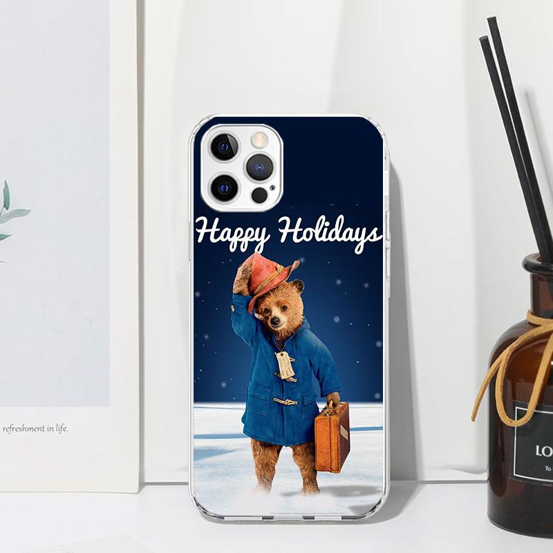 Cute P-PaddingtonS Bear Phone Case For Iphone 17 Air 16 15 Plus 16E 14 Pro Max 13 Mini 12 11 7 8 SE Fundas Soft Back Cover 17 Ai