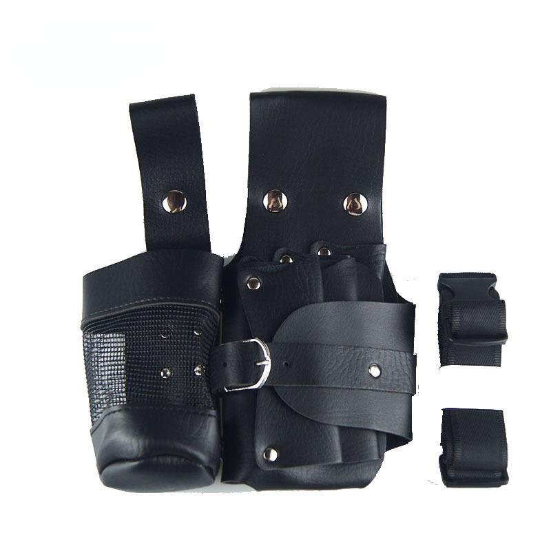 PU Leather Haircut Scissors Bag Professional Salon Pouch Bag Hairdressing Scissors Case Holster Electric Clipper Storager Bag