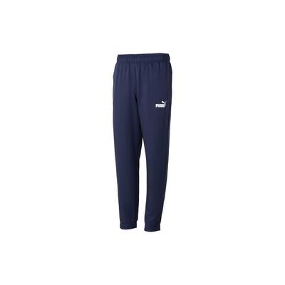 Solid Color Casual Breathable Comfortable Mid Waist Knitted Sports Pants Men Bottoms Deep-Sea-Blue 685639-76
