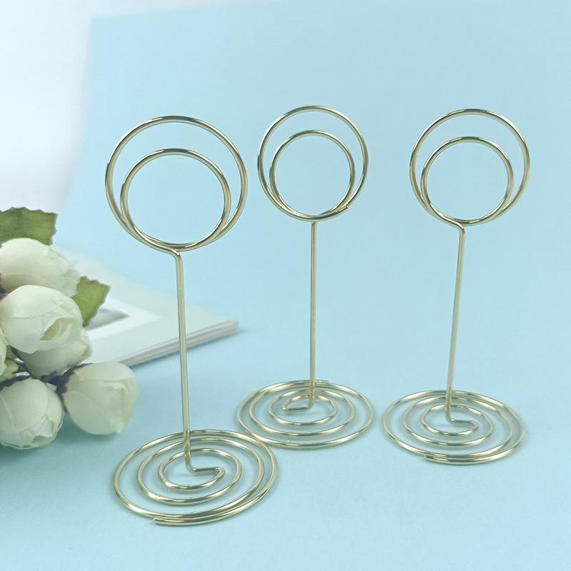 Peacock Metal Memo Clip Holder - Silver/Gold for Photos, Business Cards, or Messages