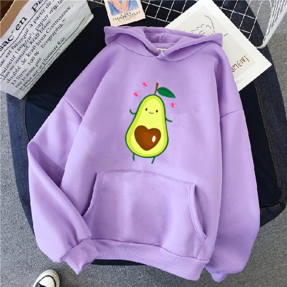 Autumn and winter new women's casual style versatile printing style pattern hooded sweater jacket