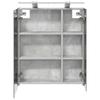 Bathroom Mirror Cabinet with Shelf Concrete Grey 60 x 14.5 x 70 cm