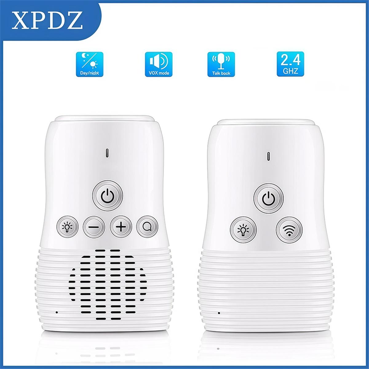 2.4GHz Wireless Baby Monitor Home Audio Small Portable Babyphone Monitor Two-way Audio Function Intercom Rechargeable Battery AU Plug