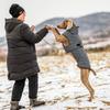 Reflective Strip Dog Vest Jacket High-neck Design Dog Turtleneck Winter Dog Clothes  Winter