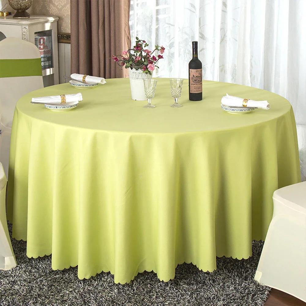 Round Tablecloth Circular Polyester Table Cover Polyester Navy Blue Table Cloth For Hotel Banquet Birthday Party Table Decor