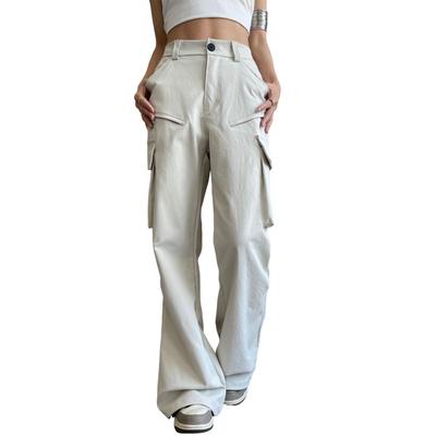 Inotenka Cargo Parachute Flare Solid Jogger Sizes Women's Pants, Pants, Stylish, Casual, Breathable, High-Waisted, Color, Style, Leg-Slimming,