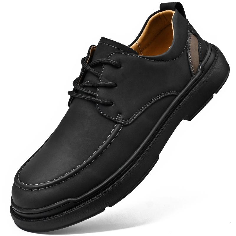 Casual Men's Leather Shoes Trendy Minimalist Design Style Outdoor Fashion Party Daily Business Office Youth Men's Quality Shoes