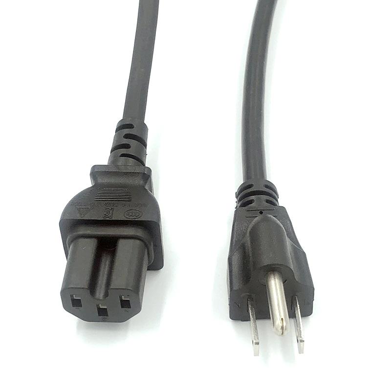 High-Temp Resistant U-Groove Power Cord with IEC60320 C15 Plug