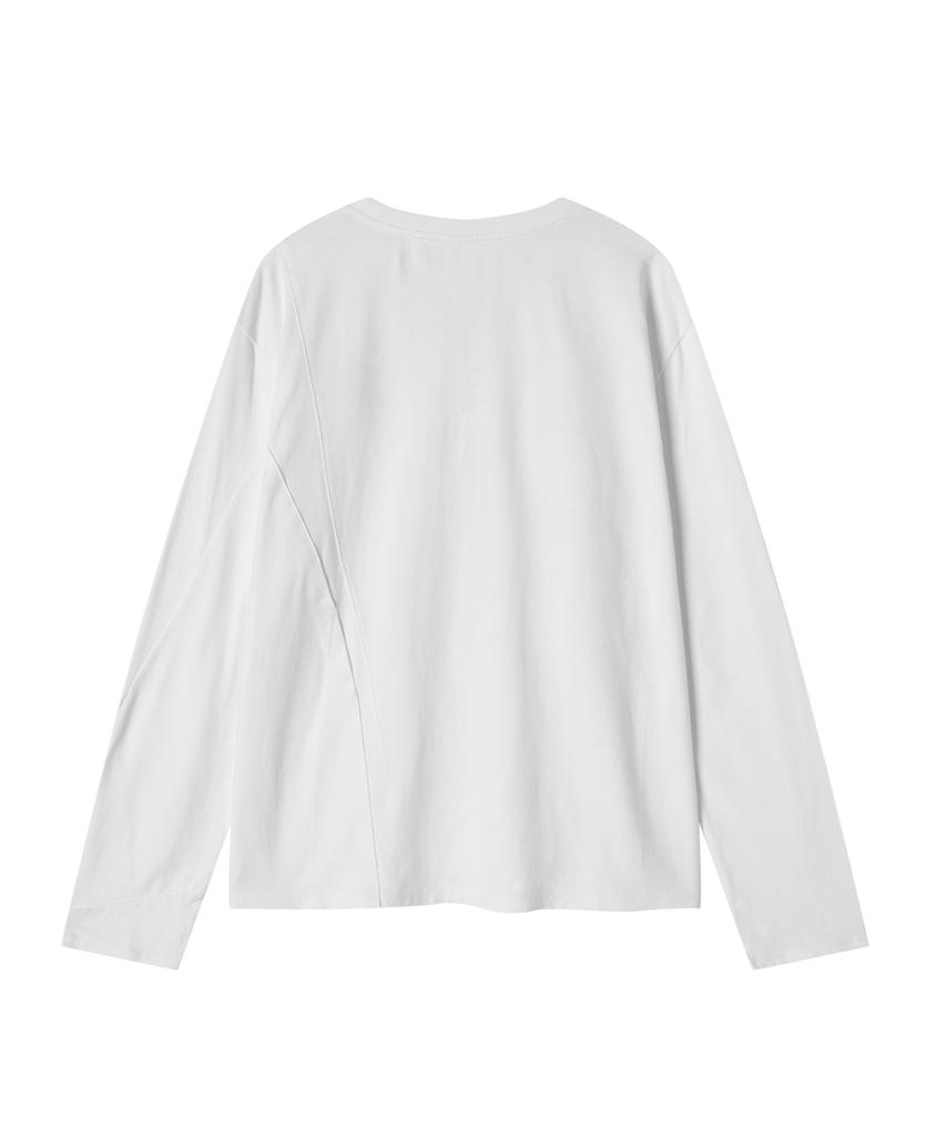 PERSONALOBJECT Layered Long Sleeve White