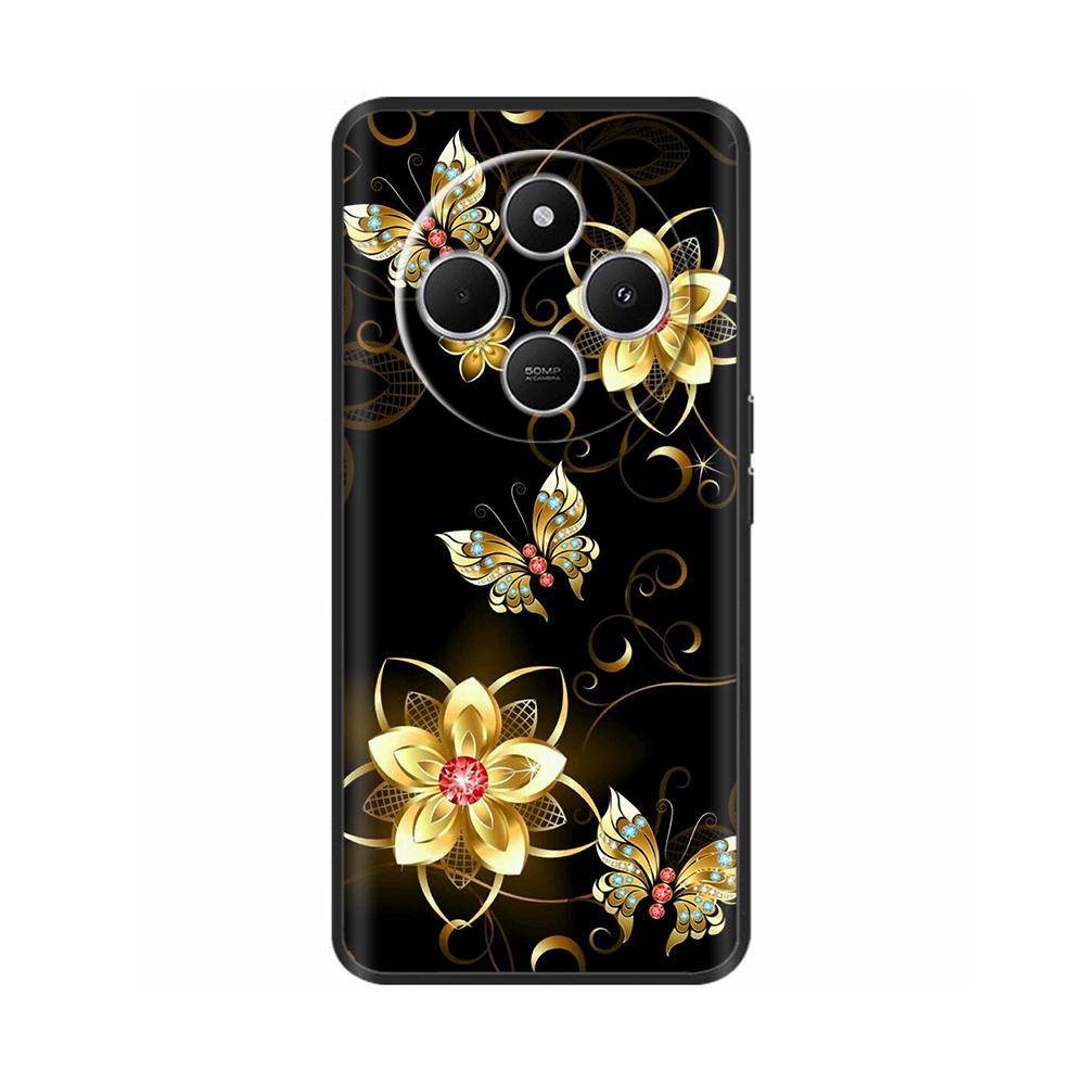 For Xiaomi Redmi 14C Silicone Case Cute Pattern Soft TPU Phone Cover For Redmi 14C Fundas Protective Back Cover 14 C Bumper Bags