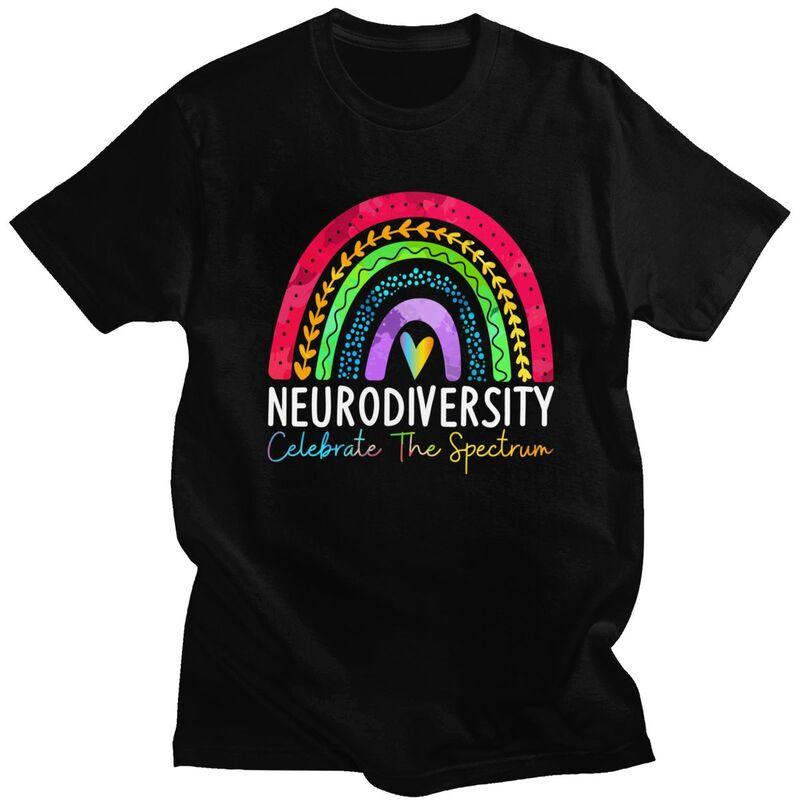 Men Neurodiversity Autism Spectrum ASD ADHD T Shirt Streetwear Short Sleeves 100 Cotton Colthing Creative Graphics Tees Shirt