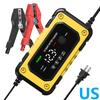 Large Display Auto Battery Charger Car Accessories 6A 12V Car Motorcycle Trucks Battery Charging Device US/EU Plug Car Charger