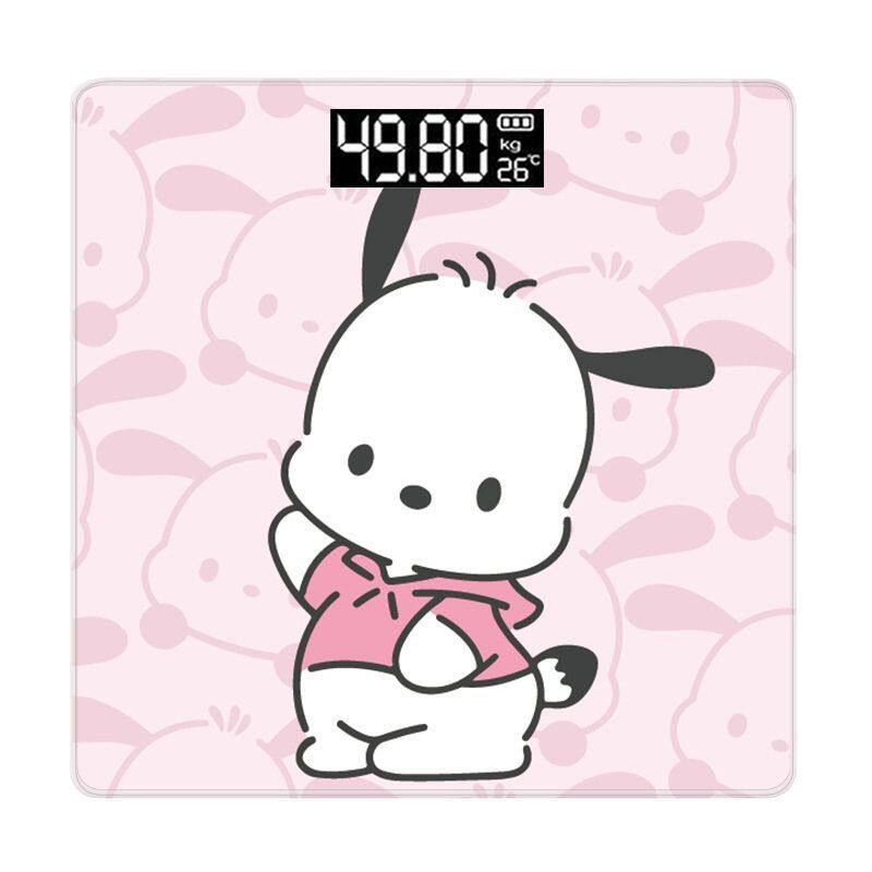 Electronic Scale, Household Weight Scale, Cartoon Cute, Accurate, Smart, Bluetooth Rechargeable Body Fat Scale, Girls' Fat Loss Health Scale