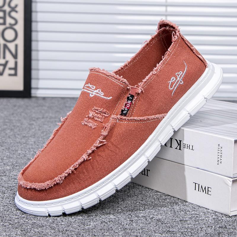 Herren gewaschene Stoffschuhe Herren Stoffschuhe Herren Bettlerschuhe rutschfeste und verschleißfeste Freizeitschuhe Segeltuchschuhe Herren Arbeitsschuhe