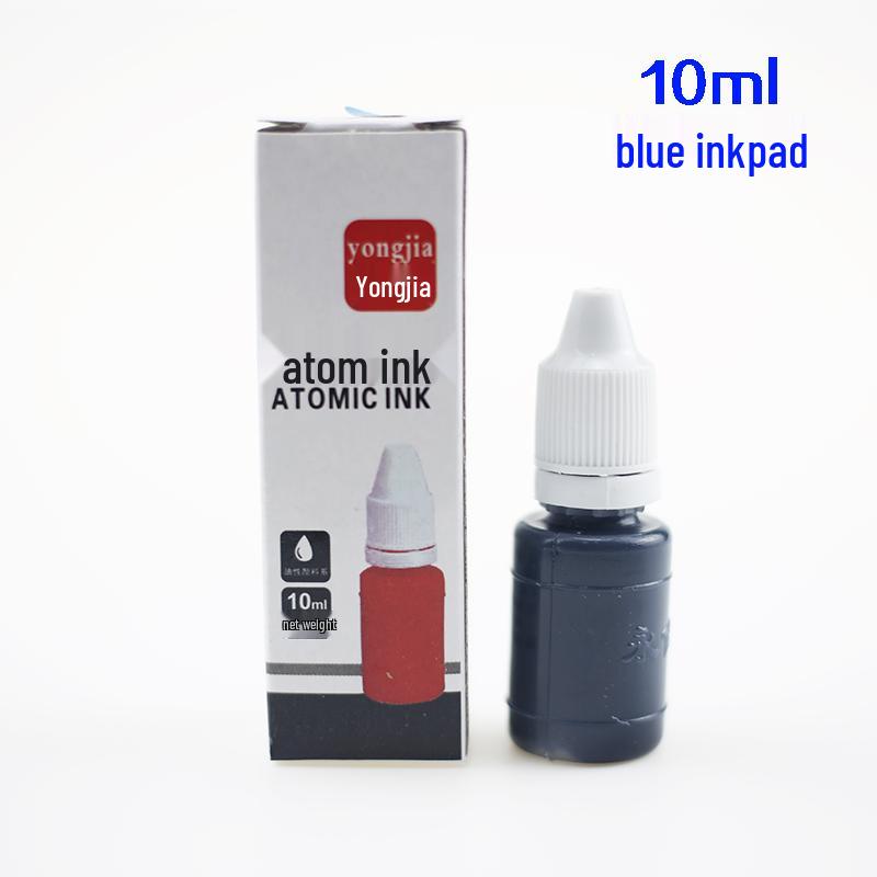 Tampone Inchiostro Rosso a Essiccazione Rapida in Scatola di Ferro per Artigianato con Timbri - Disponibile in Formati Grande, Medio, Piccolo