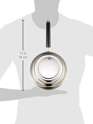 Miyazaki Seisakusho OJ-6N Objet Single Handle Pot, 7.9 inches (20 cm), Sauce Pan, Made in Japan, IH Compatible, Lightweight, Silver