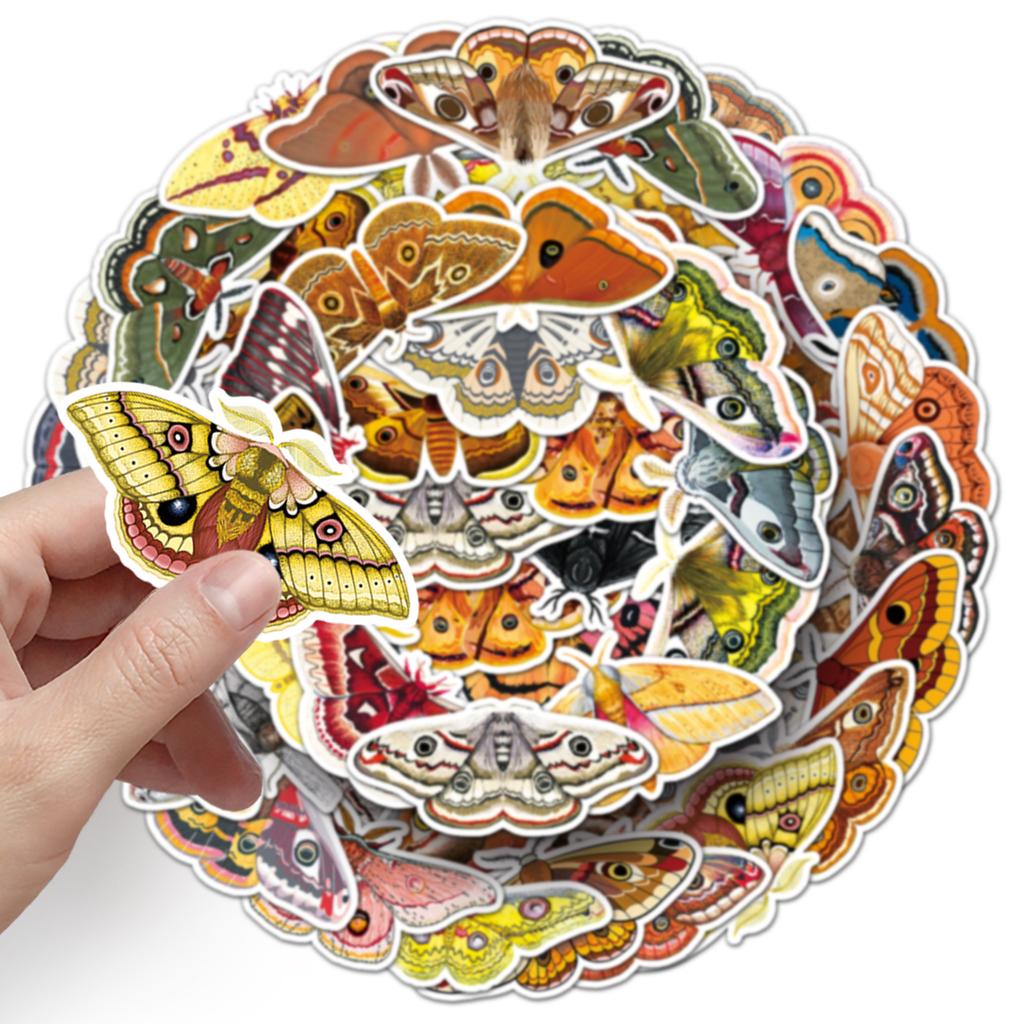 50 Motten Graffiti Aufkleber Personalisierte Kreative Insekten Dekorative Wasserbecher Handyhülle Koffer Handbuch Aufkleber