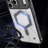 Custodia Magnetica per Telefono con Motivo a Nido d'Ape Per iPhone 17 Pro Max 16 15 14 13 Pro Max Cover Bumper Ibrida TPU+PC Antiurto