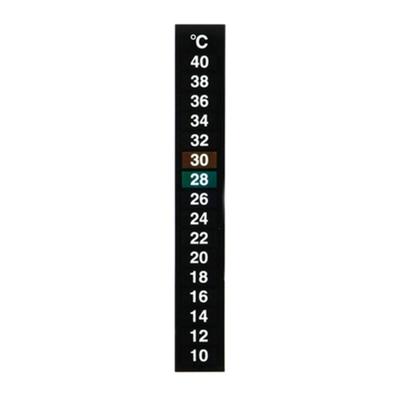 8 piezas 10℃ a 40℃ Pegatinas Sensibles a la Temperatura Cristal Líquido Negro Sensor de Temperatura Termómetro Autoadhesivo Etiquetas Acuario