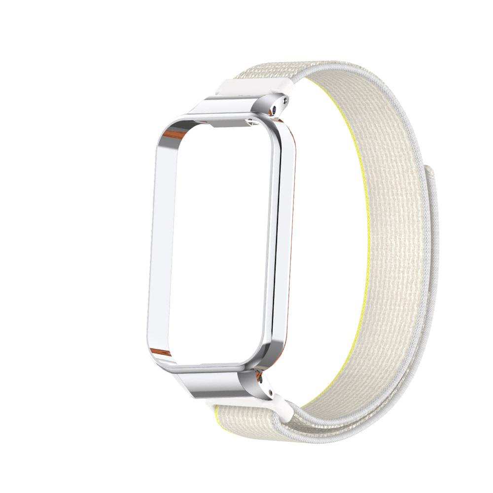

Для Xiaomi Smart Band 9 Active Strap Nylon Loop Wristband Bracelet Для Redmi band 3 Smart Watch Band Correa Belt Accessories бежевый
