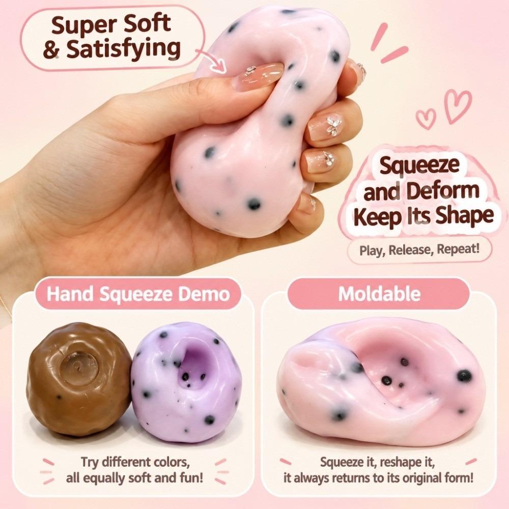 Soft Fidget Toy Shapeable Mochi Squishy Ball Ice Skin Squeeze Toy  Party Favors