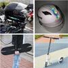 GETON Flames Aurora Reflective Stickers 15cm Set of 4 Car Sticker Decal Logo Emblem