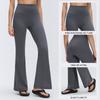 No Embarrassment Line High Waist Yoga Pants Women's Hip Lifting Skinny Flared Pants Naked Outside Pilates Fitness Pants D11011