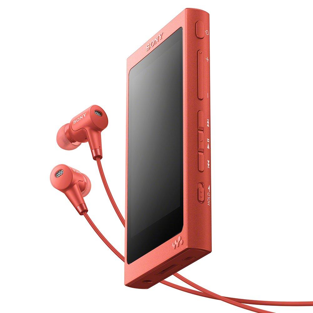 

Sony Walkman A Series 32GB up to 39 hours of continuous noise cancelling earphones 2017 Twilight Red R NW-A46HN Bluetooth/microSD/Hi-Res compatible,