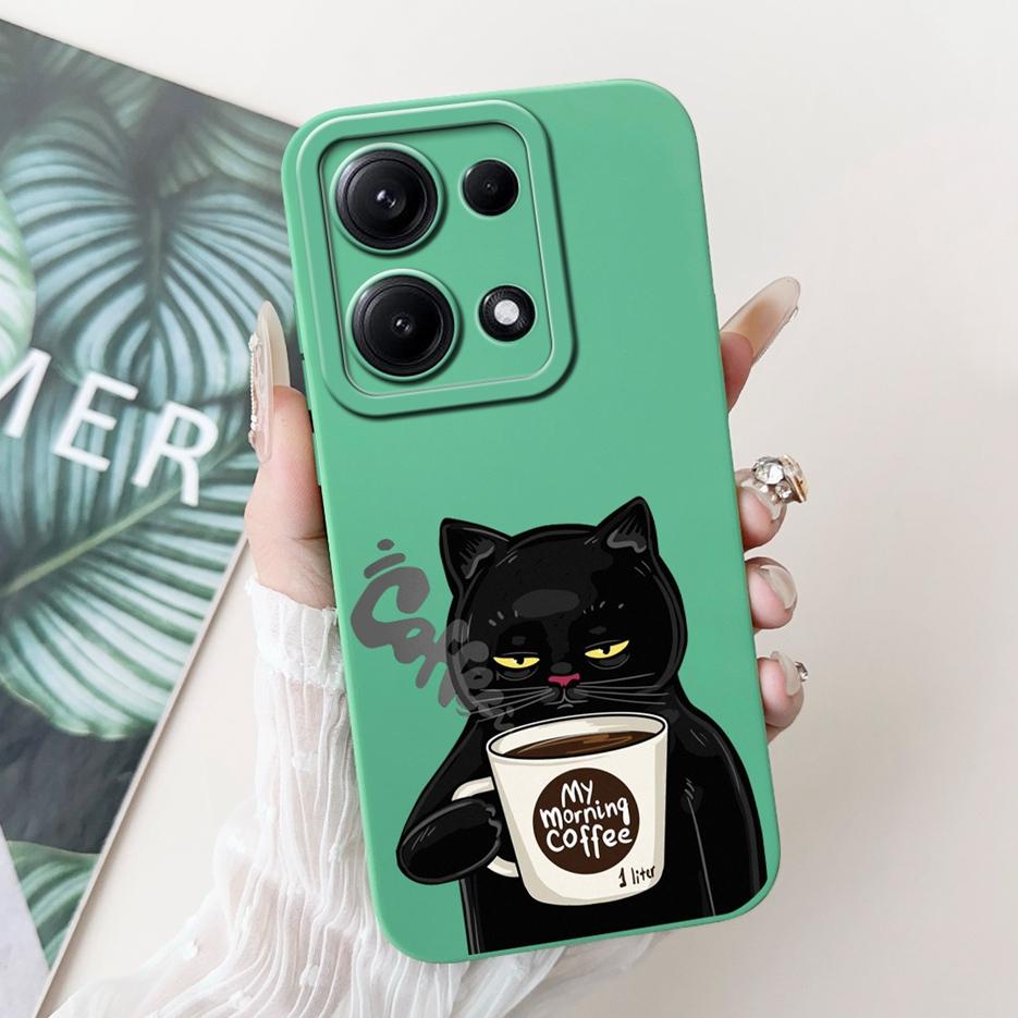 For Xiaomi Redmi Note 14S Case 6.67'' Cute Cat Dinosaur Cartoon Cover Matte Phone Case For Redmi Note 14S Note14S 4G Soft Fundas