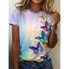 Summer Fashion 3D Animal Birds Print Women T-Shirts Casual O-Neck Short Sleeve Tee Kawaii Girl Trend Ladies Female Clothing