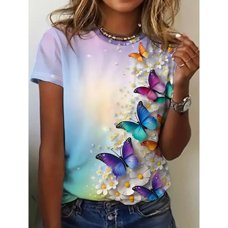 Summer Fashion 3D Animal Birds Print Women T-Shirts Casual O-Neck Short Sleeve Tee Kawaii Girl Trend Ladies Female Clothing