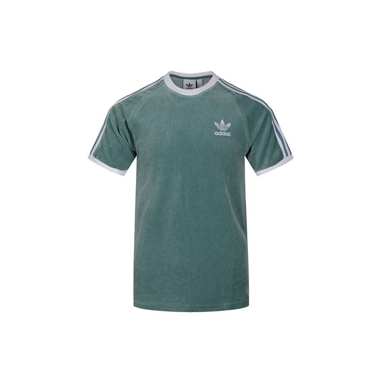 Мужская футболка Adidas Originals Shamrock Retro Stripes Зеленая DV1623 XS