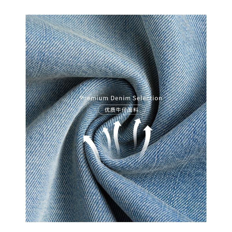 Straight jeans for women, new loose elastic waist thin wide-leg pants