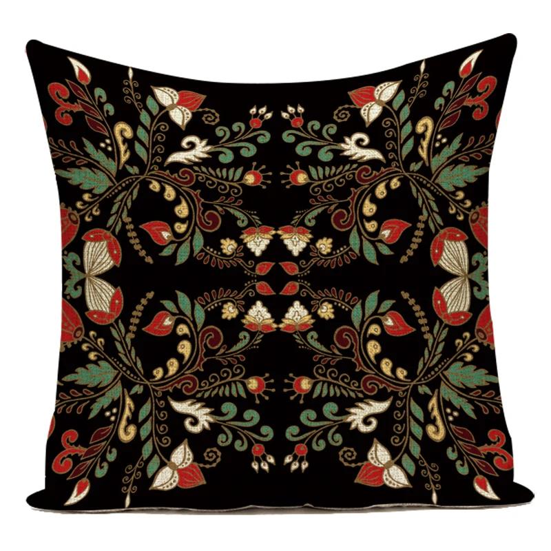 Polyester Decorative Pillows Geometric Mandala Boho Sofa Home Decor Pillow Cushion Cover For Living Room Capa De Almofadas