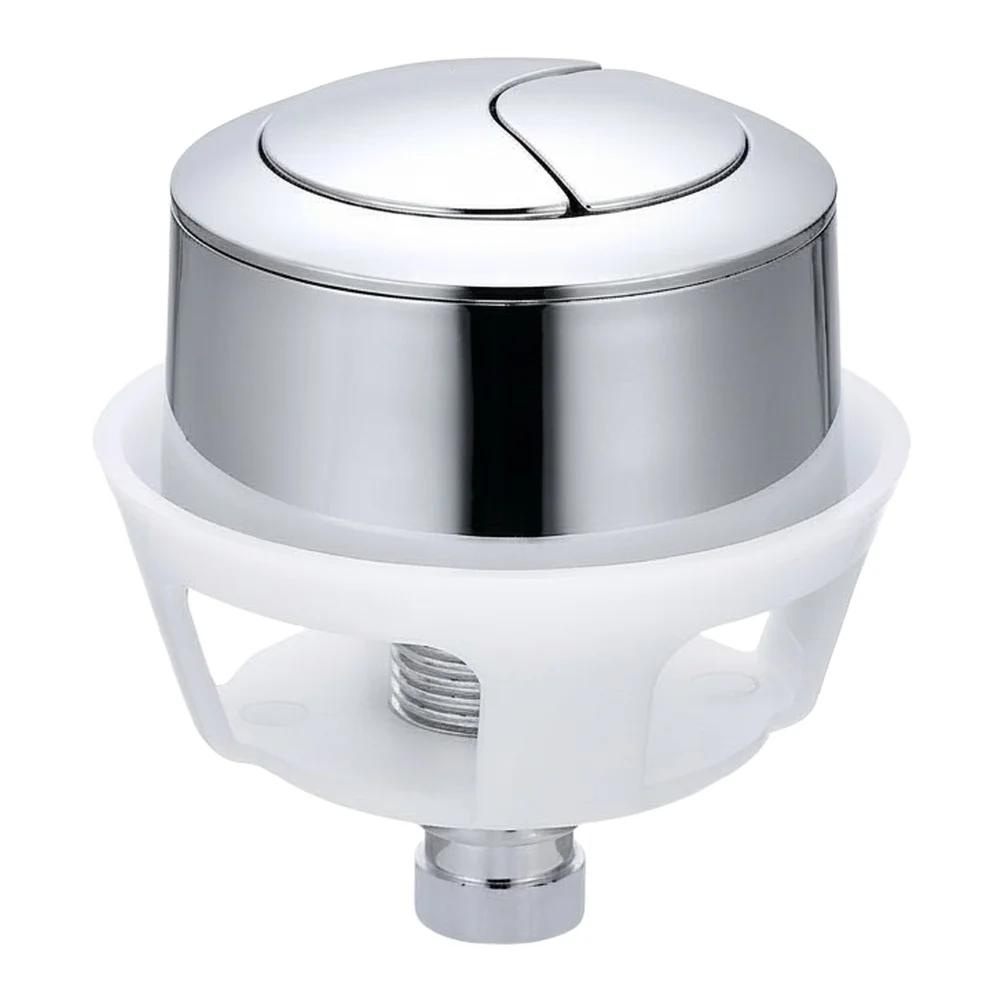 1PC Toilet Flush Button Wire Controlled Drain Valve Button Allows For Accurate Flushing, Top Side Press Bathroom Accessories