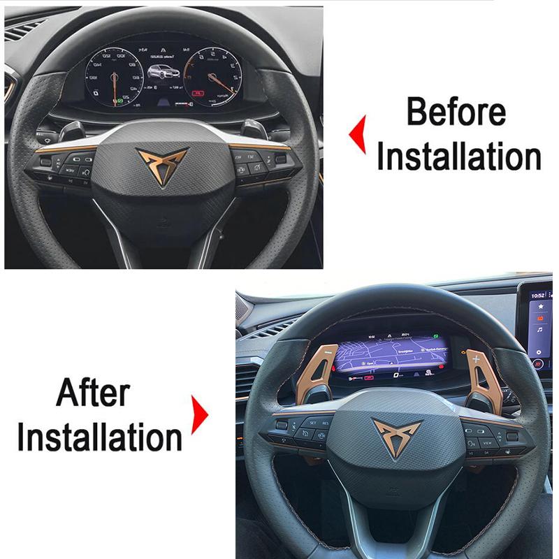 Car Steering Wheel Shift Paddle For Cupra Formentor LEON Ateca 2021 2022 2023 2024 2025 DSG Aluminum Style Extension