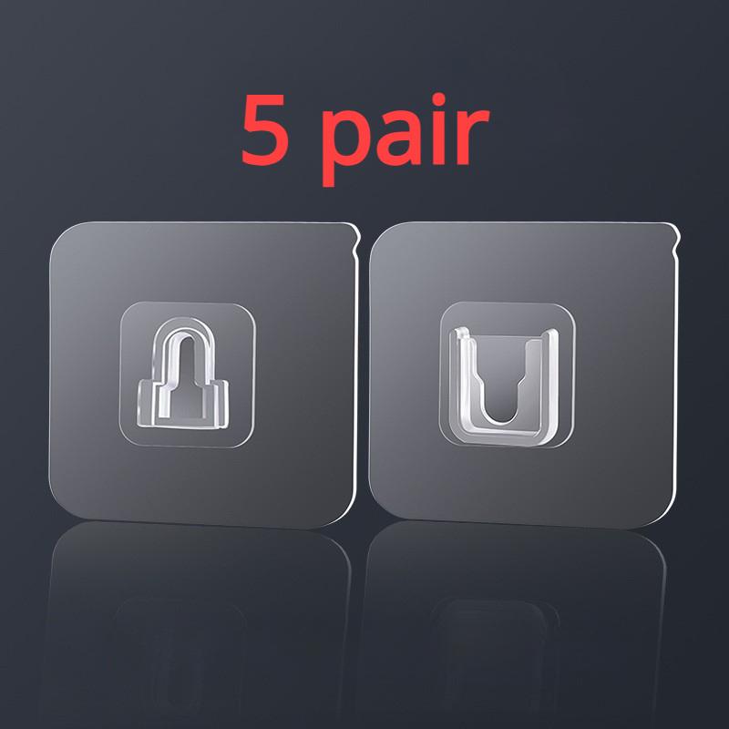 

Useful Hook Sticker Nonmarking Wall Mount Transparent Suction Cup Hook No Perforation Multifunctional Wall Mount Router Retainer