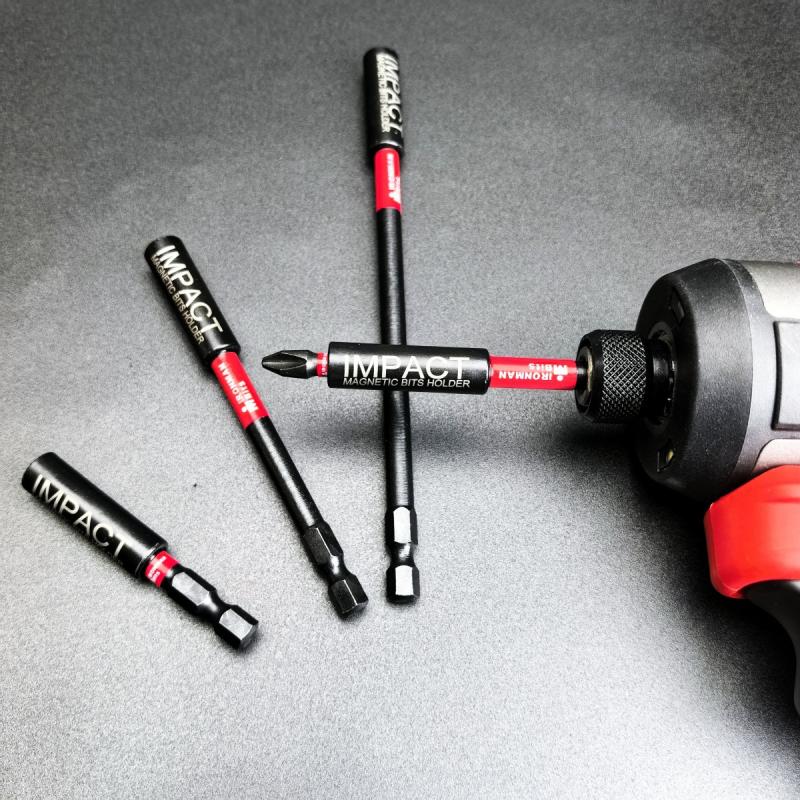 Nárazový magnetický držák prodlužovacího bitu Černý 60 mm/1/4" Šestihran Odolný proti rzi Odolné Příslušenství nářadí